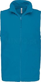 K913 Colete micropolar de homem tam: 3XL cor: Tropical Blue ...