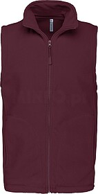 K913 Colete micropolar de homem tam: M cor: Wine : Kariban S...