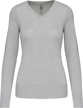 Pullover de senhora decote V K966