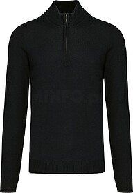 K970 Camisola de malha meio fecho tam: M cor: Black : Kariba...