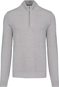 K970 Camisola de malha meio fecho tam: S cor: Grey Melange :...