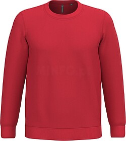 K474 Sweatshirt com decote redondo tam: L cor: Red : Kariban...