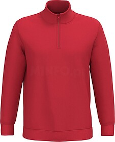 K478C Sweatshirt 1/2 fecho tam: L cor: Red : Kariban Algodã...