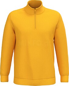 K478C Sweatshirt 1/2 fecho tam: L cor: Yellow : Kariban Algo...