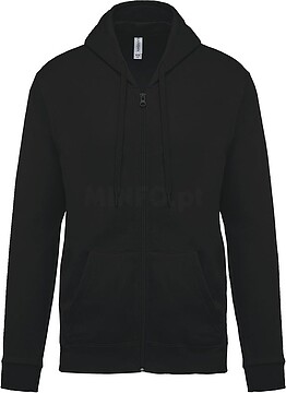 Sweatshirt com fecho e capuz K479