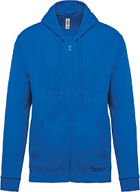 K479 Sweatshirt com fecho e capuz tam: XL cor: Light Royal B...