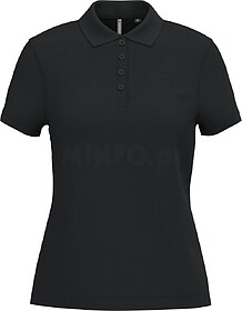 K255C Polo piqué de senhora de manga curta tam: XXL cor: Bl...
