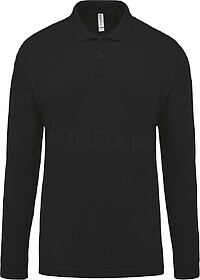 K256C Polo piqué de homem de manga comprida tam: 4XL cor: B...