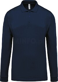 K256C Polo piqué de homem de manga comprida tam: 3XL cor: N...