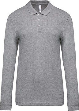 Polo piqué de homem de manga comprida K256