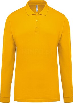 Polo piqué de homem de manga comprida K256