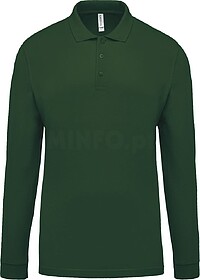 K256C Polo piqué de homem de manga comprida tam: M cor: For...