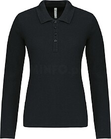 K257C Polo piqué de senhora de manga comprida tam: S cor: B...