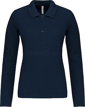 Polo piqué de senhora de manga comprida K257