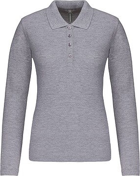 Polo piqué de senhora de manga comprida K257