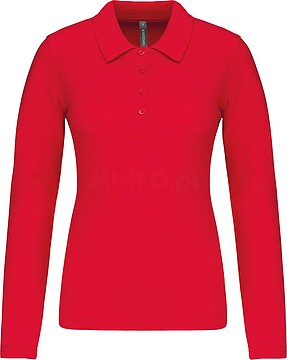 Polo piqué de senhora de manga comprida K257