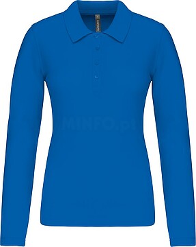 Polo piqué de senhora de manga comprida K257