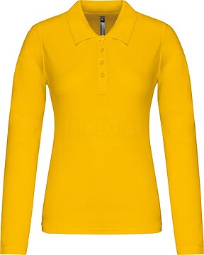 Polo piqué de senhora de manga comprida K257