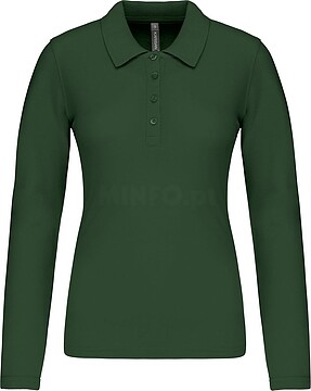 Polo piqué de senhora de manga comprida K257