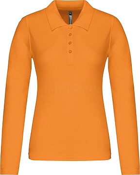 Polo piqué de senhora de manga comprida K257