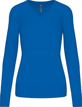 Pullover de senhora decote V K966