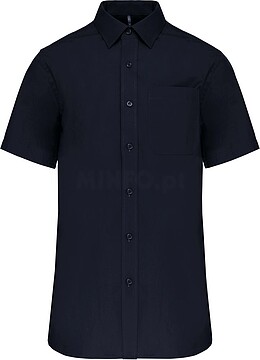 Camisa de manga curta em popeline tratamento fácil K543