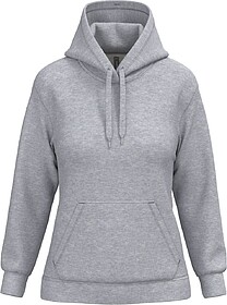K473 Sweatshirt de senhora com capuz tam: L cor: Oxford Grey...