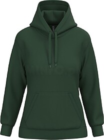 K473 Sweatshirt de senhora com capuz tam: XS cor: Forest Gre...