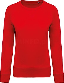 K481C Sweatshirt BIO de senhora com decote redondo e mangas ...