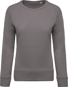 Sweatshirt BIO de senhora com decote redondo e mangas raglan K481