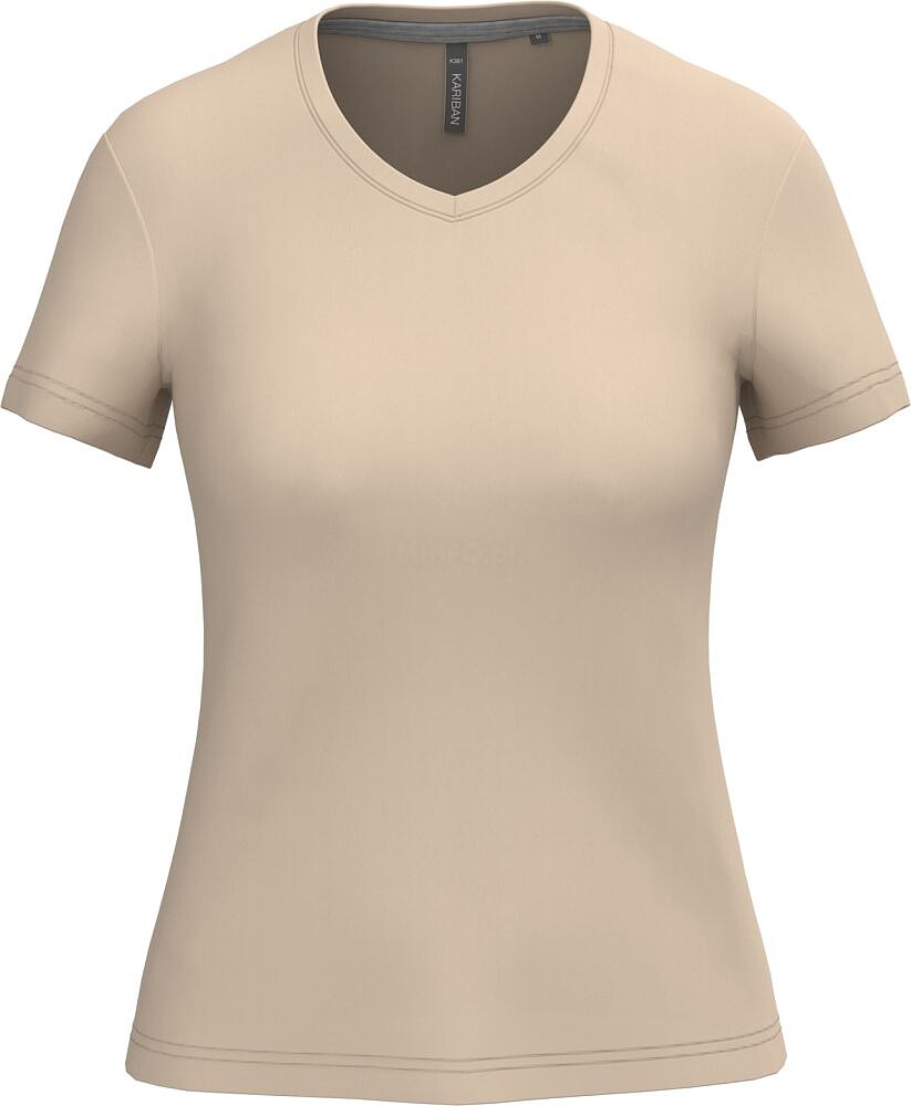 T-shirt de senhora de manga curta e decote V K381