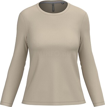 T-shirt de senhora de manga comprida e decote redondo K383