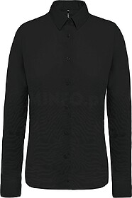 K510C Camisa de senhora em popeline de manga comprida tam: L...