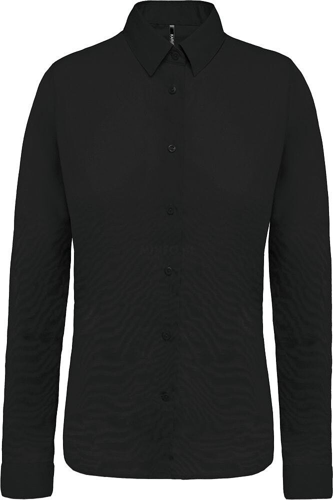 Camisa de senhora em popeline de manga comprida K510