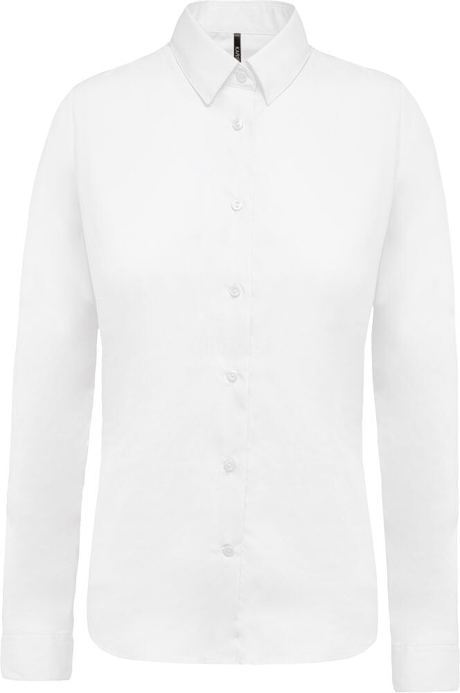 Camisa de senhora em popeline de manga comprida K510