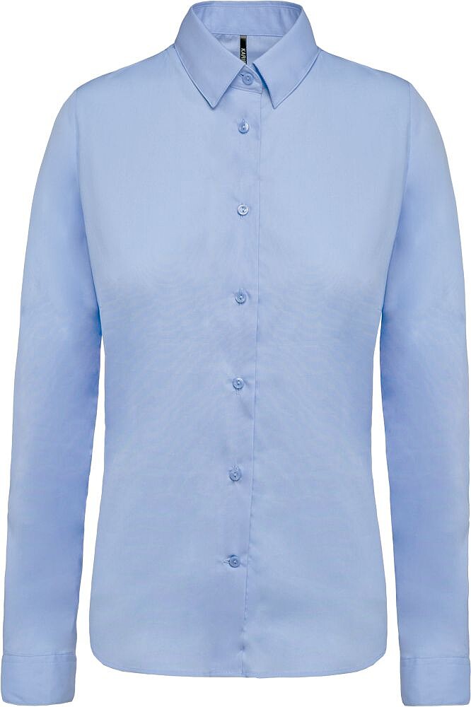 Camisa de senhora em popeline de manga comprida K510