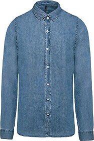 K512 Camisa de homem em denim tam: 3XL cor: Chambray Blue : ...