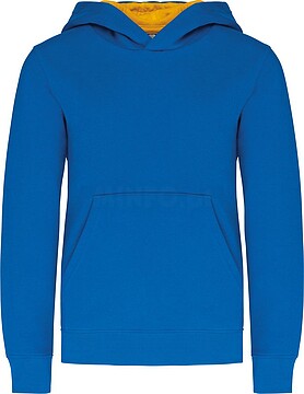 Sweatshirt de criança com capuz em contraste K453
