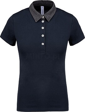 Polo de senhora jersey bicolor K261