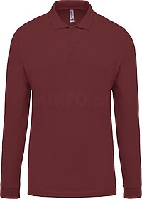 K256C Polo piqué de homem de manga comprida tam: XXL cor: W...