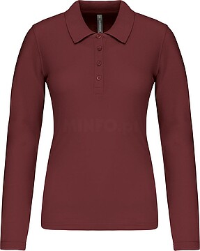 Polo piqué de senhora de manga comprida K257