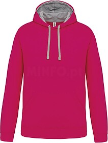K446 Sweatshirt com capuz em contraste tam: M cor: Fuchsia/ ...