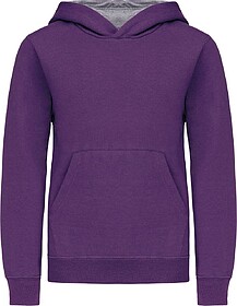 K453 Sweatshirt de criança com capuz em contraste tam: 12/1...