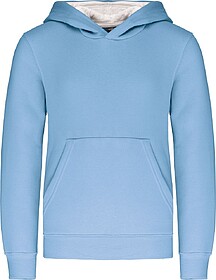 K453 Sweatshirt de criança com capuz em contraste tam: 12/1...