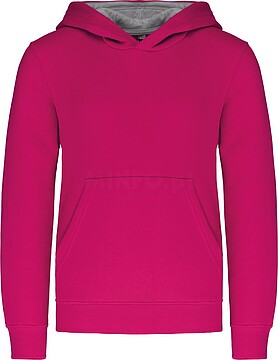 Sweatshirt de criança com capuz em contraste K453
