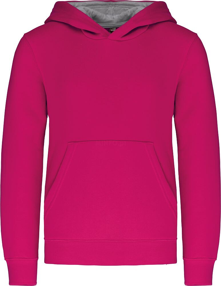 Sweatshirt de criança com capuz em contraste K453