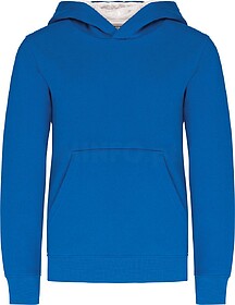 K453 Sweatshirt de criança com capuz em contraste tam: 12/1...