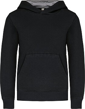 Sweatshirt de criança com capuz em contraste K453
