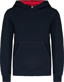 K453 Sweatshirt de criança com capuz em contraste tam: 6/8 ...