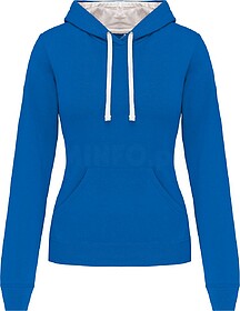 K465 Sweatshirt de senhora com capuz em contraste tam: XL co...